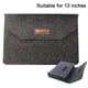 thumbnail image 1 of Funda para portátil compatible con MacBook Pro de 13 pulgadas/15 pulgadas, MacBook Air, portátil HP Dell Lenovo, funda de fieltro para portátil con bolsa de almacenamiento adicional Ormromra 222359-3, 1 of 9