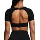 thumbnail image 4 of Aoxjox Tops cortos de manga corta para mujer Clarissa Hollow Back entrenamiento Crop camiseta Top, 4 of 4