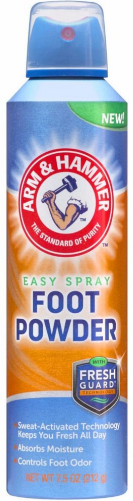 4 Pack Arm & Hammer Easy Spray Foot Powder 7.5 oz