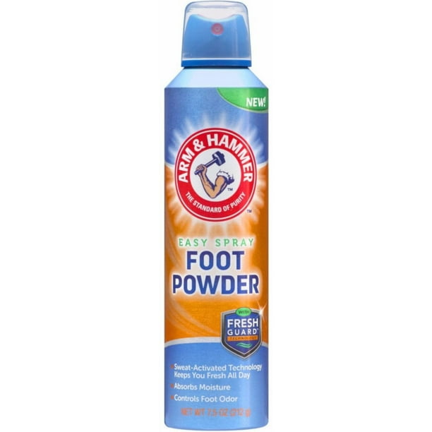 4 Pack Arm & Hammer Easy Spray Foot Powder 7.5 oz