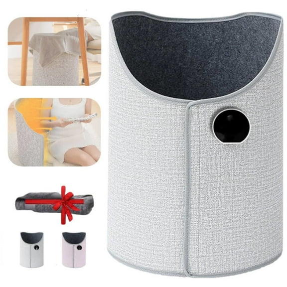 Under Desk Foot Warmer, Foldable Under Desk Electric Foot Warmer with Blanket, Office Heater Under Desk Quiet, Legs & Feet Foot Warmer, Adjustable Temperature Portable Space Heater for Office Home