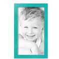 thumbnail image 2 of ArtToFrames 8" x 14" Aqua Picture Frame, 8x14 inch Green Wood Poster Frame (WOM-5186),  Pack, 2 of 7