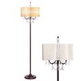 thumbnail image 1 of Gymax Elegant Design Sheer Shade Floor Lamp Light w/ Hanging Crystals LED Bulbs, 1 of 8