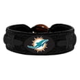 thumbnail image 1 of Bracelet de Football Tonal Noir Miami Dolphins, 1 of 1