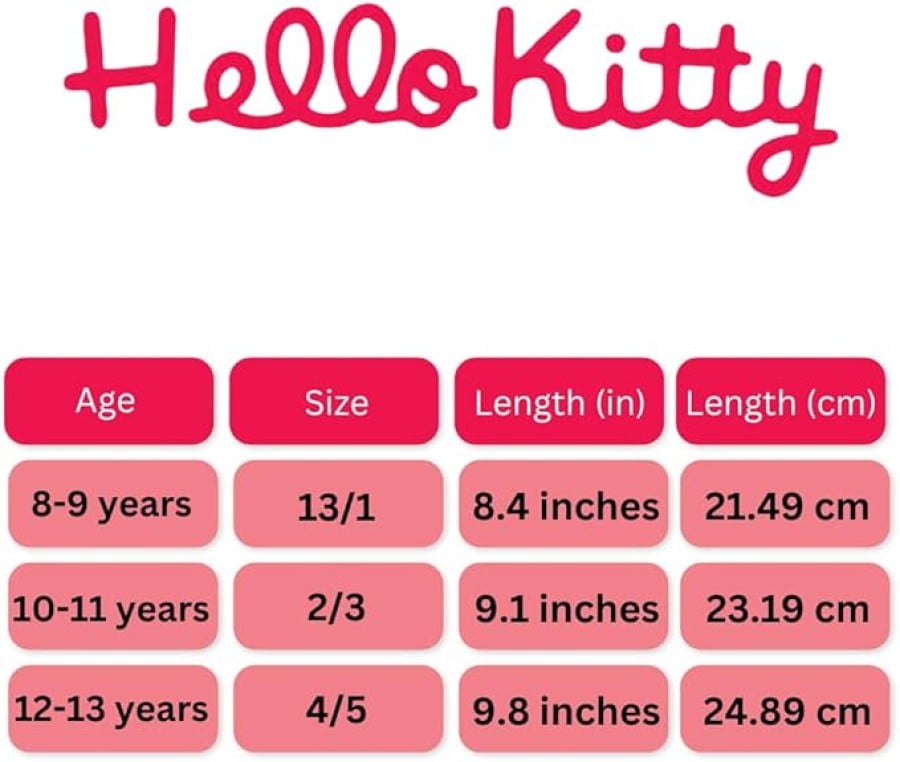 Hello Kitty Girls Slip On Waterproof Slides. (Little Kids Big Kids)Black, Size: 13 1