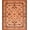 Orange, Pattern 4, variant on ODIKA 4' x 6' Machine Washable Non-Slip Area Rug, Tribal Fish High Traffic Rug, Blue, 2718
