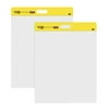 Post-it® Wall Pad, 20 in x 23 in, White, 20 Sheets/Pad, 2 Pads/Pk, Mounts to surfaces with Command™ Strips included