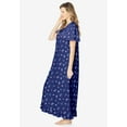 thumbnail image 3 of Dreams & Co. Plus Size Long Floral Print Cotton Gown, 3 of 5