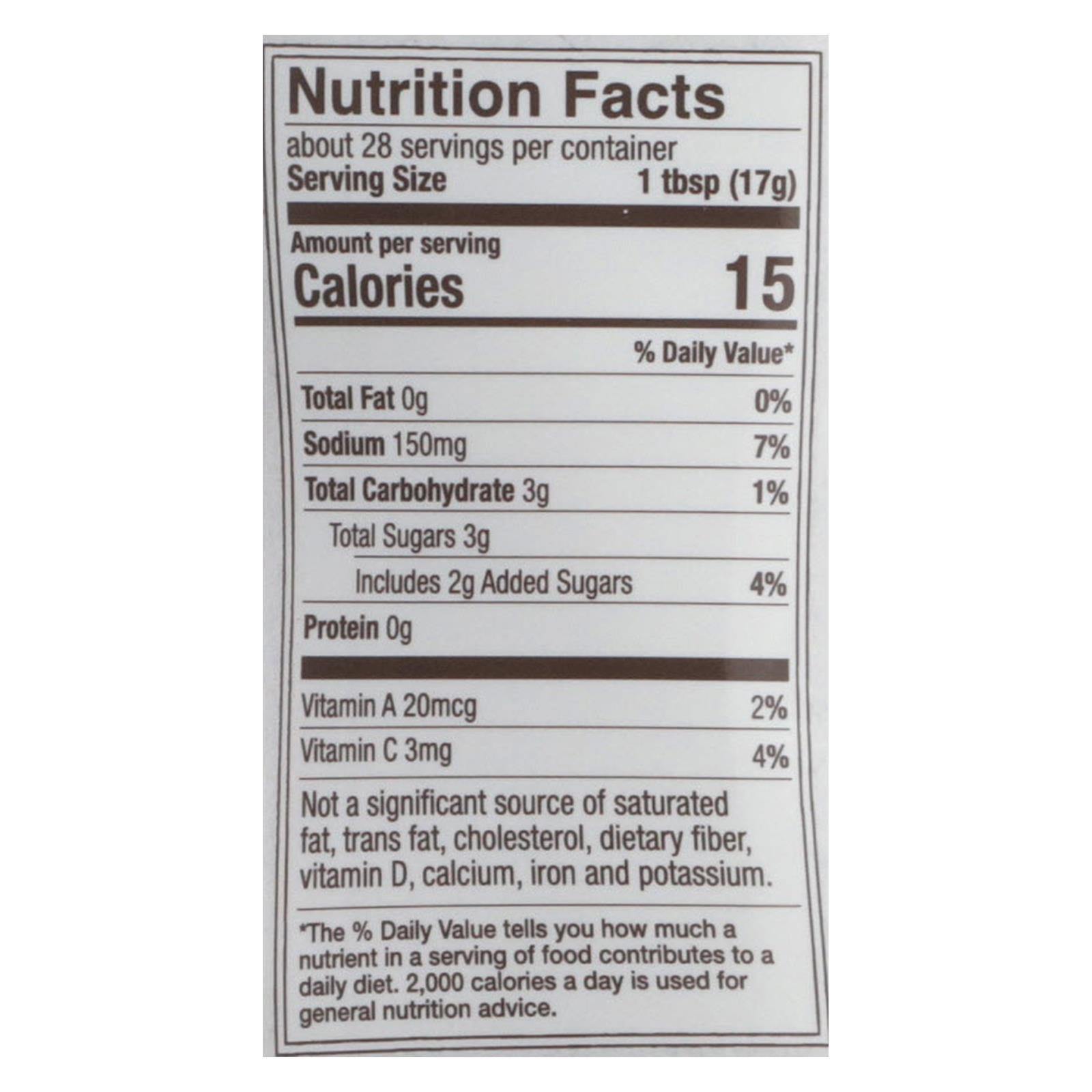 True Made Foods Less Sugar Low Sugar Vegetable Ketchup, 17 oz - image 2 of 7