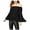 Black - deepblack, variant on bar III Womens Bell Sleeves Knit Blouse, Black, Small