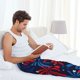 thumbnail image 5 of Balery Red White Blue Fireworks Pantalones de pijama para hombre, pijama ultraligero, pantalón de descanso-Large, 5 of 6