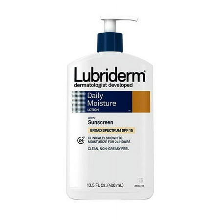 Lubriderm Daily Moisturizer Lotion Spf 15 - 13.5 Oz, 2 Pack