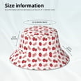 thumbnail image 3 of Fotbe Strawberry Sombrero Tipo Pescador con Estampado – Sombrero de Sol de Algodón de Moda para Playa, Golf, Pesca, 3 of 6