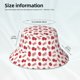 thumbnail image 3 of Fotbe Strawberry Sombrero Tipo Pescador con Estampado – Sombrero de Sol de Algodón de Moda para Playa, Golf, Pesca, 3 of 6