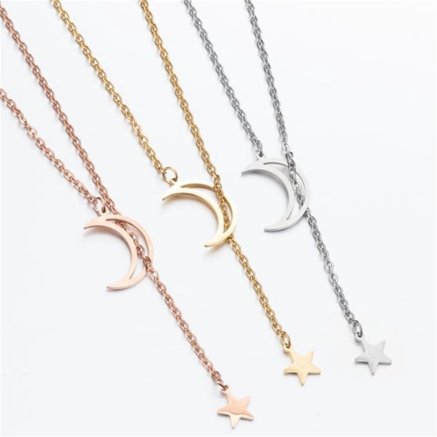 onlyliua Liquidación Collar In Colgante Estrella Hueca para Mujer, Cadena para Novia