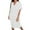 White, variant on yillto Womens Plus Size T Shirt Dress Casual Short Short Sleeve V Neck Loose Summer Midi Dresses