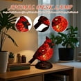 thumbnail image 7 of Ployzin Sheremart Cardinal Lamp Stained Glass, Olygee/Pubyfun Resin Cardinalis Night Light Christmas Decorations, Red Bird Cardinalis Night Warm Memorial Light for Christmas Decor, Home,Office(1pcs), 7 of 7