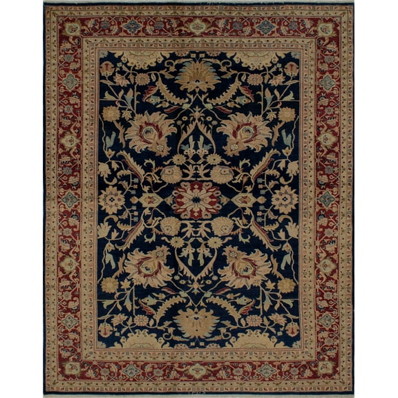 Wali Kade Blue/Red Rug, 6'2" x 8'1"