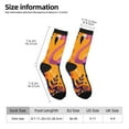 thumbnail image 2 of Vsdgher Vibrant Flamingo Illustration Crew Socks for Men & Women, Breathable Casual Athletic Ankle Socks, 2 of 6
