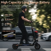 Electric Scooter for Adults with 48V 15Ah Battery, 31-Mile Rangel, 1200W Motor, 11 Tires for City and Off-Road