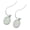 White, variant on White Synthetic Opal Simple Oval Fishhook Earring Sterling Silver