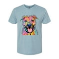 thumbnail image 3 of Dean Russo Best Dog Dog Lover Mens Premium Tri Blend T-Shirt, Denim, Large, 3 of 6