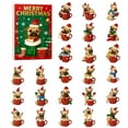 thumbnail image 2 of karymi 2025 Christmas Countdown Calendar featuring 24 2D Pug Doll Acrylic Ornaments Holiday Advent Calendar for Tree Decor Mens Christmas Gifts up to 70% off, 2 of 9