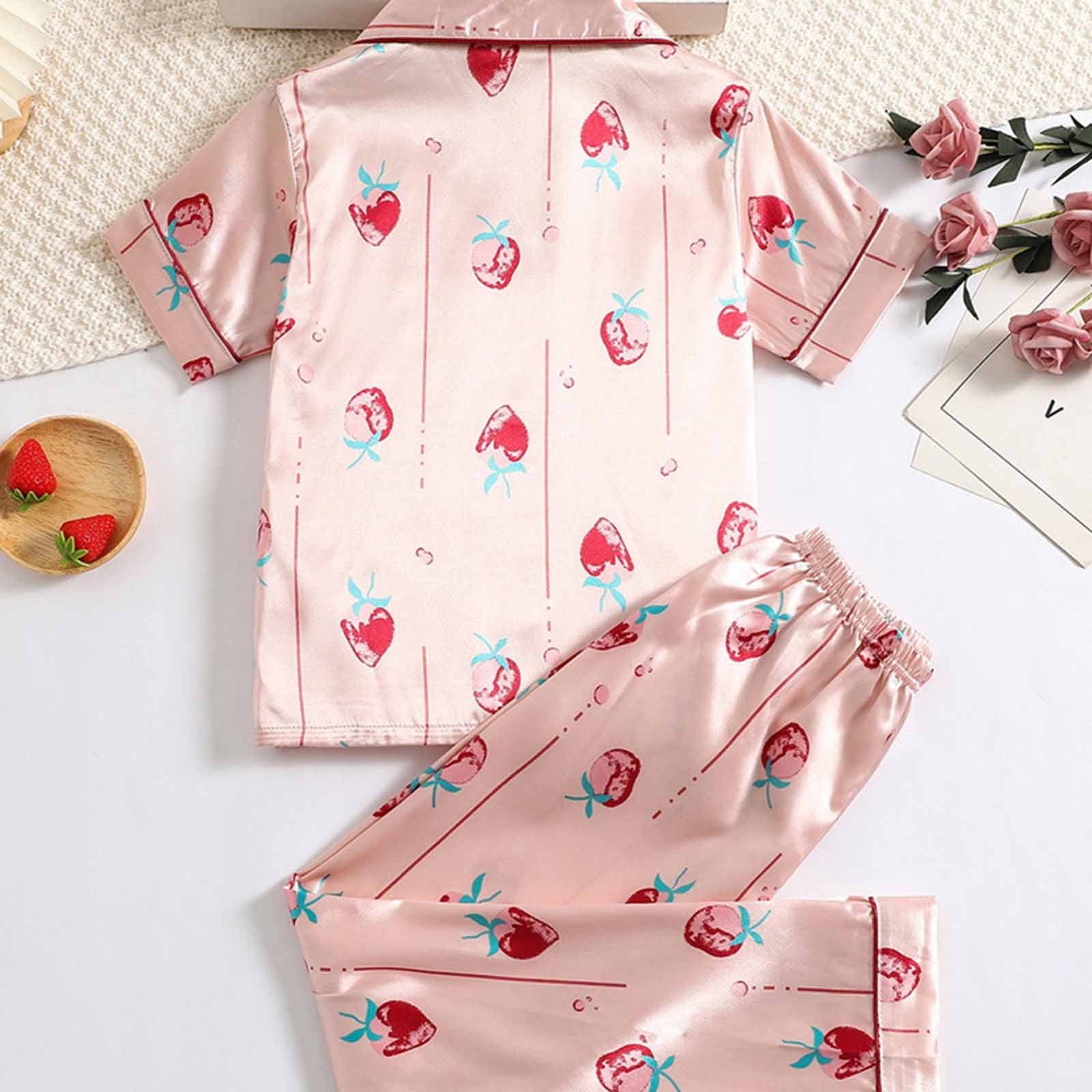 Unisex Kids Short Sleeve Chick Print Snug Fit Cotton Pajamas - Gymmies