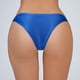 thumbnail image 2 of Gibobby Ropa Interior Sexy Calzoncillos de cintura brillantes y sedosos para mujer Ropa interior sexy transparente (Azul, M), 2 of 5