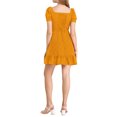thumbnail image 4 of Allegra K Women's Ruffle Hem Sweetheart Neck Heart Tie Front Mini Dress, 4 of 6