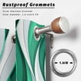thumbnail image 2 of Outdoor Curtains for Patio Waterproof, Green White Moire Outdoor Privacy Panels Grommet, Modern Abstract Art Blackout Outside Curtains for Porch/Cabana/Pergola/Gazebo 54"x84", 2 Panels, 2 of 8