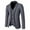 Gray, variant on UVEASISHA Mens Tuxedo Jacket Slim Fit Solid Color Blazer Jackets Notch Lapel Casual Business Suit Jacket Single-breasted Office Work Jackets,Black,2XL