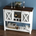 thumbnail image 4 of Ashion Bar Cabinet, Buffet Storage Cabinet with Wine Rack Kitchen Sideboards and Buffets Cabinet with Barn Door, Liquor Cabinet Bar, 4 of 8