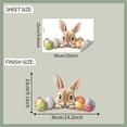 thumbnail image 3 of QuanTara Easter Bunny Static Cling Window Sticker, Double-Sided Electrostatic Decoration for Glass Doors & Windows, Removable Easter Window Decal, 3 of 7
