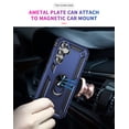 thumbnail image 4 of Asuwish Compatible with Samsung Galaxy A54 5G Phone Case Tempered Glass Screen Protector Slim Magnetic Ring Holder Stand Hybrid Protective Cell Cover for A545G A 54 54A 4G G5 SM A546U Women Men Blue, 4 of 7