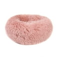 thumbnail image 2 of Round Plush Pet Bed for Dogs & Cats,Fluffy Soft Warm Calming Dog Bed Sleeping Kennel Nest,16 x 16 x 5.5", 2 of 6