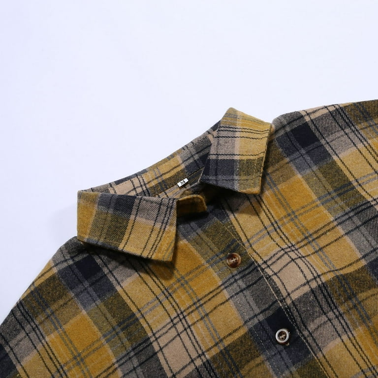 Hessimy Womens Casual Flannel Plaid Shirts Oversized