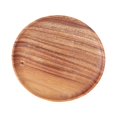 thumbnail image 2 of Acacia Round Wood Plates,9.8 Inch Dinner Plates Wooden Charger Plates Bulk Easy Cleaning Lightweight Serving Plates for Dishes Snack Dessert, 2 of 8