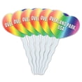 thumbnail image 1 of Overland Park USA Heart Love Cupcake Picks Toppers - Set of 6, 1 of 1