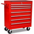 thumbnail image 2 of vidaXL Red Workshop Tool Trolley 7 Drawers, 2 of 6