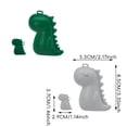 thumbnail image 2 of Linnome Dinosaur Toothbrush Cover Reusable Portable Toothbrush Case for Bathroom Camping Adorable Design Green, 2 of 8