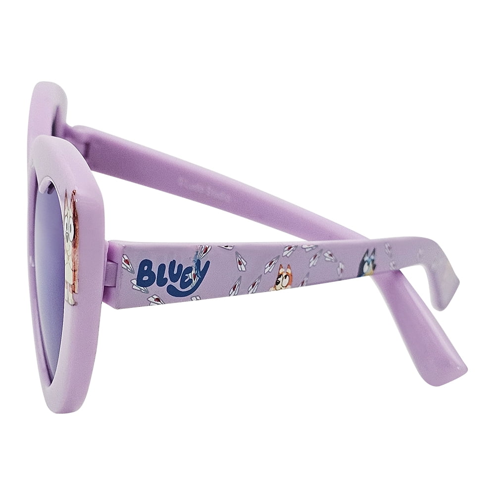 Bluey Purple and Pink Heart Frame Sunglasses