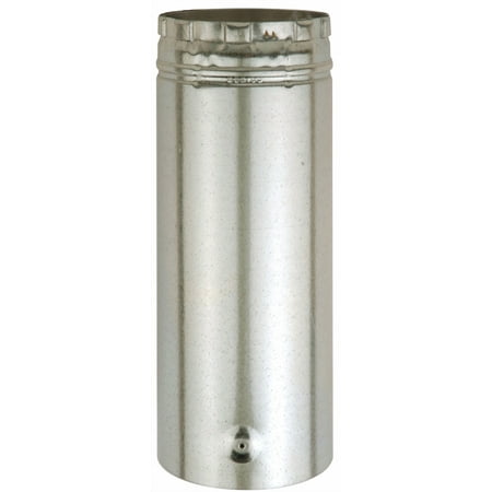 AmeriVent 3E12A Type B Gas Vent Pipe, 3 in OD, 12 in L, Aluminum/Galvanized Steel, Brass