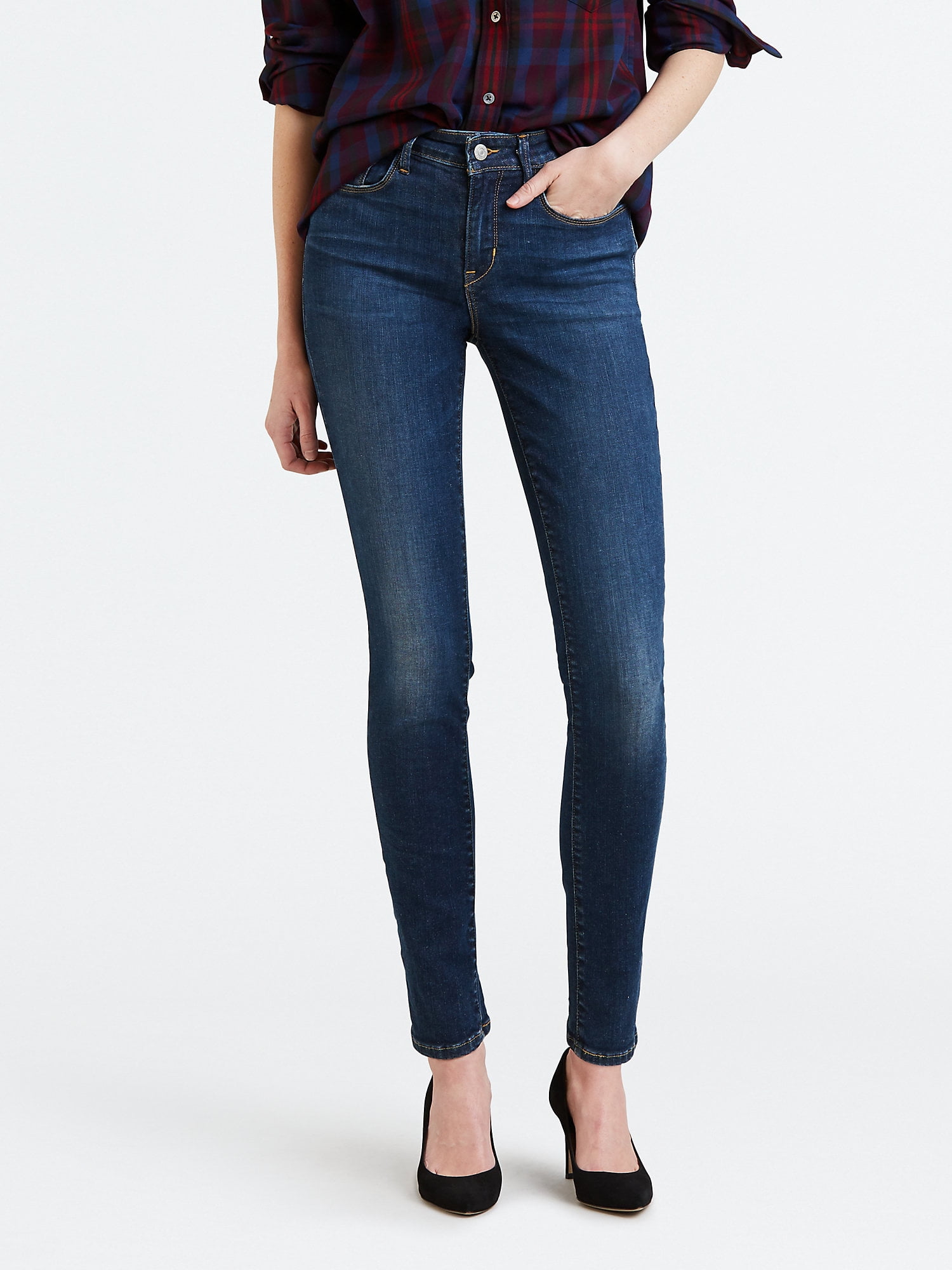 levi mid rise skinny jeans