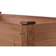 thumbnail image 2 of Raised Beds for Gardening, Outdoor Garden Bed Wooden W/Legs, Above Ground Elevated Flower Shrub Bed wiith Linner, Brown 48 x 24 x 30'', 2 of 7