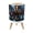 Color 1, variant on Stained Glassed Style Small Trash Can with Lid Rainbow Colorful 1.8 Gallon Dog Proof Trash Can Round Garbage Can Waste Bin Wastebasket for Bathroom Bedroom Living Room
