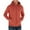 A-Brick Red83, variant on Mens Hoodies Loose Long Sleeve Solid Color Full Zip Hooded Jacket Kangaroo Pocket Oversized Drawstring Hoodie Coat Streetwear