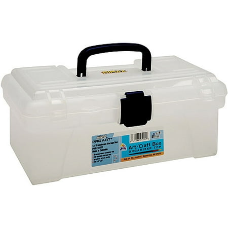 Pro Art Storage Box with Organizer Top, Translucent