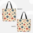 thumbnail image 4 of Large-Capacity Zipper Single-Shoulder Convenience Bag 15.7×19.6 Inches, Wear-Resistant And Water-Repellent, Can Be Carried By Hand Or On One Shoulder Independence Day Theme Elements Star (1), 4 of 8