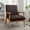 Dark Brown, variant on Brown Microfiber Arm Chair with Foam Cushion / Comfortable and Suitable for Any Corner